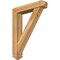 Ekena Millwork Traditional Arts and Crafts Rough Sawn Bracket w/ Offset Brace, Western Red Cedar, 6"W x 28"D x 36"H BKT0604X28X36TRA03RWR - alternate 1